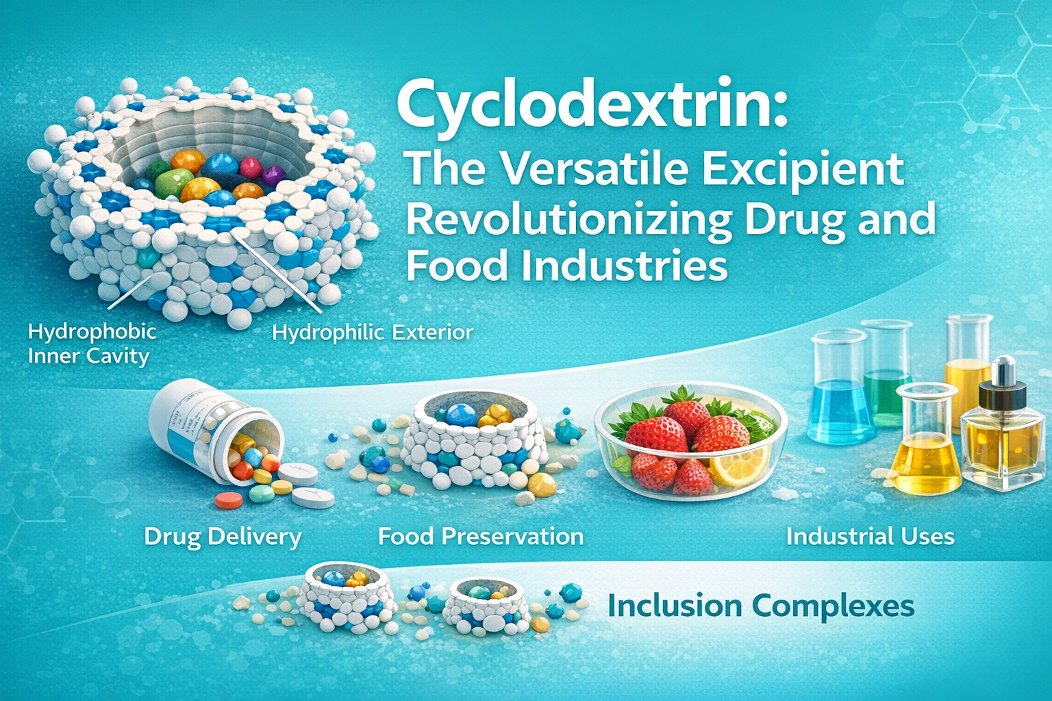 Cyclodextrin: Tá dược đa năng đang cách mạng hóa ngành công nghiệp thực phẩm và dược phẩm
