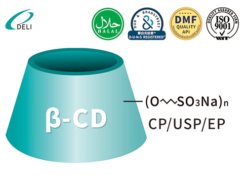 Betadex Sulfobutyl Ether Natri CAS 182410-00-0 SBECD