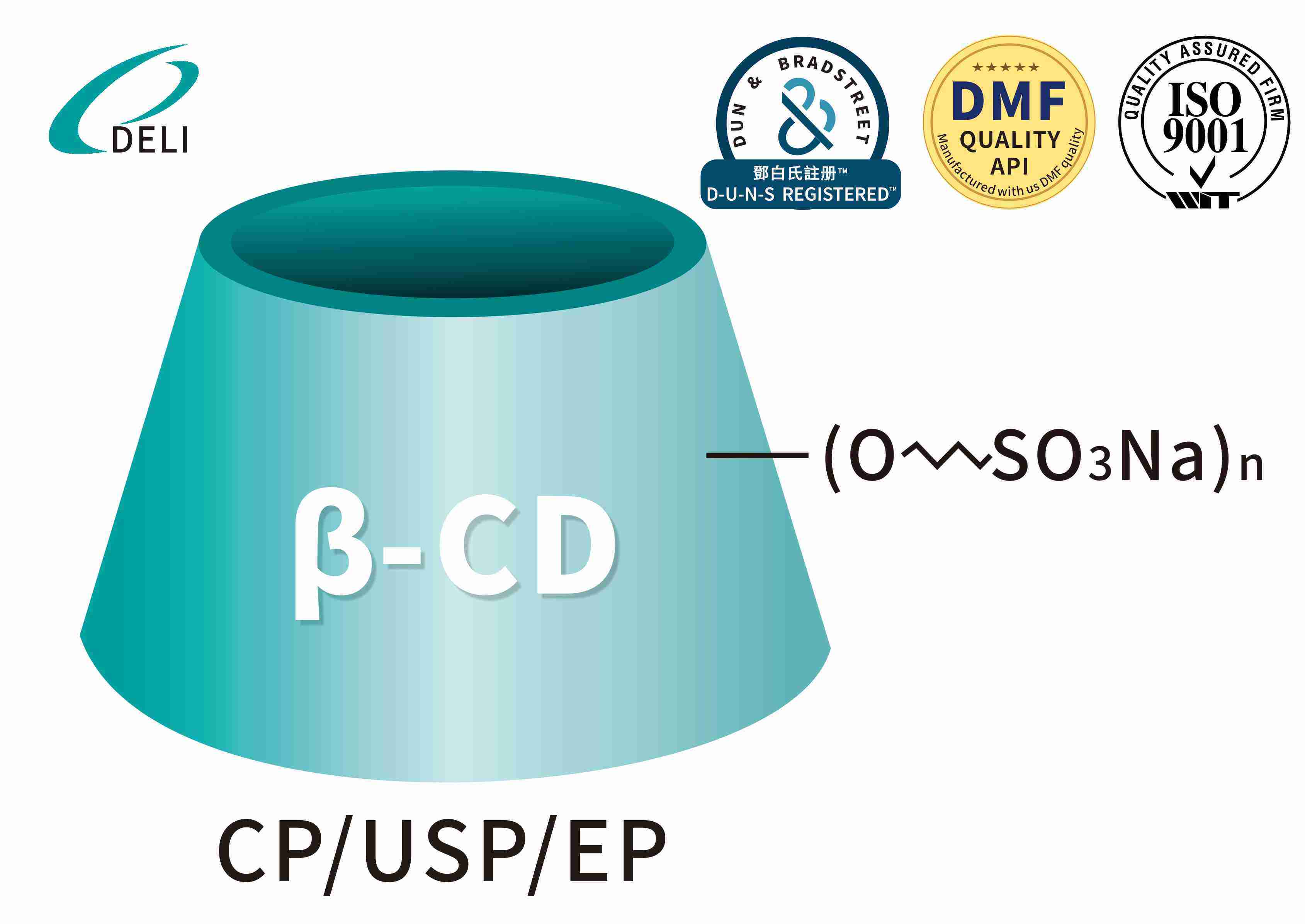 Betadex Sulfobutyl Ether Natri CAS NO 182410-00-0 Tiêm